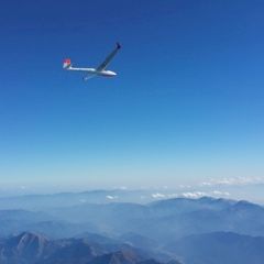 Flugwegposition um 13:08:14: Aufgenommen in der Nähe von Admont, Österreich in 4482 Meter